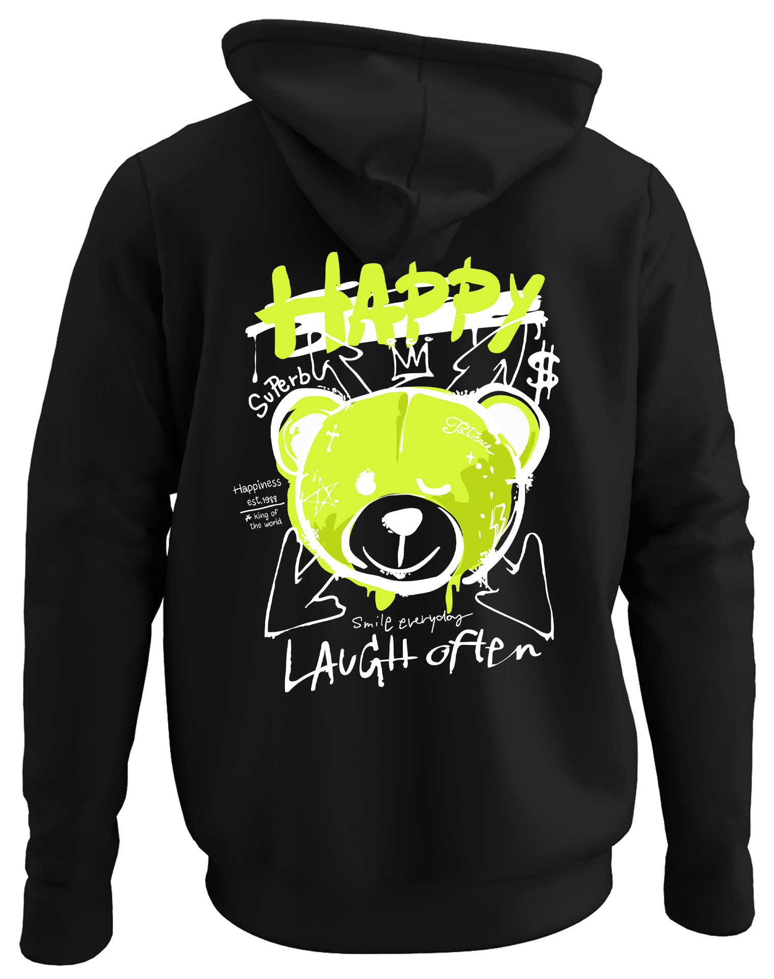 Alfaq Happy Lauglt oflen Hoodie